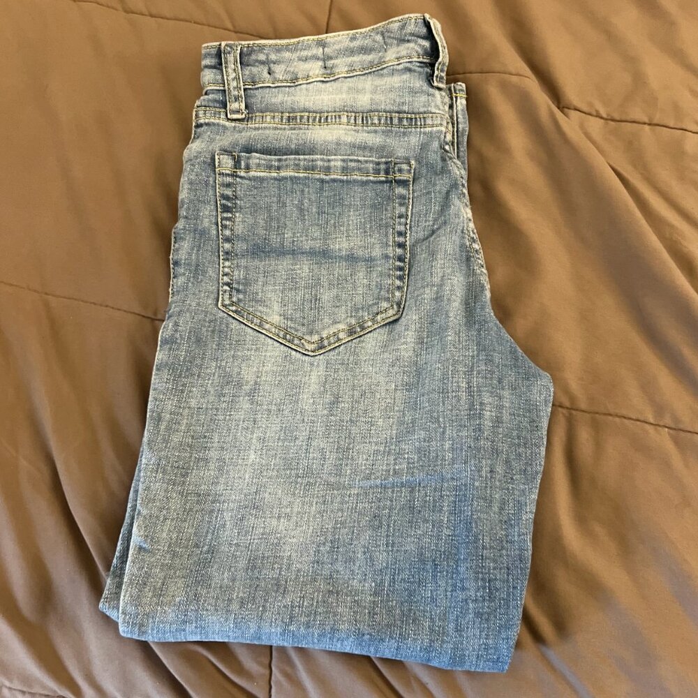 Ella Moss Juniors high-waist straight leg jeans